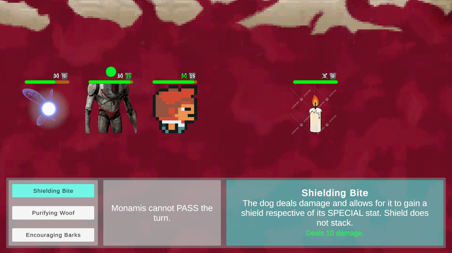 Gameplay screenshot of Beyond the Thicket